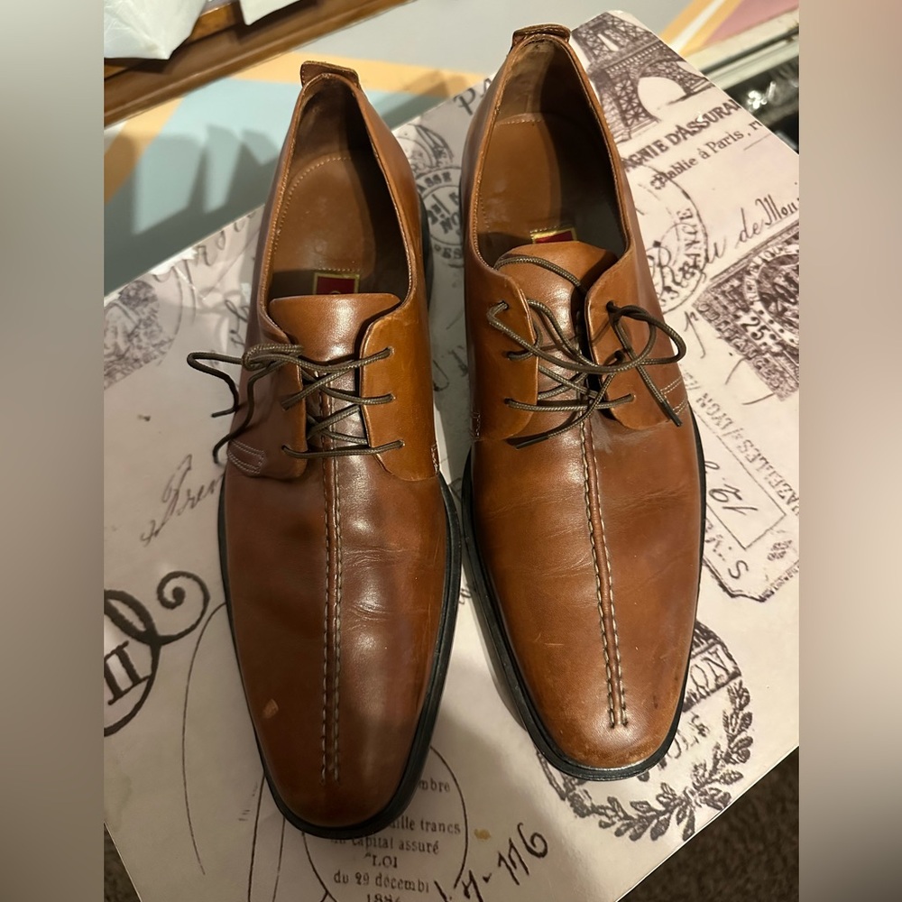 Cole Haan Tan Leather Oxfords